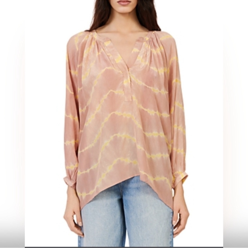 MAJE NWT Tie Dye Print Blouse Size 3 Large